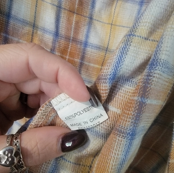 PRINCESS Polly Plaid Button Down Shirt - Picture 3 of 4